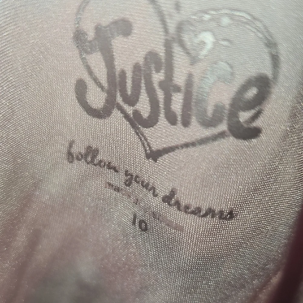 Justice Girls Pink Graphic One Piece Swimsuit Size 10